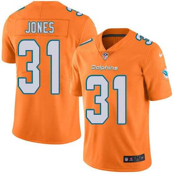 Men & Women & Youth Miami Dolphins #31 Byron Jones Orange 2020 Vapor Untouchable Limited Stitched Jersey